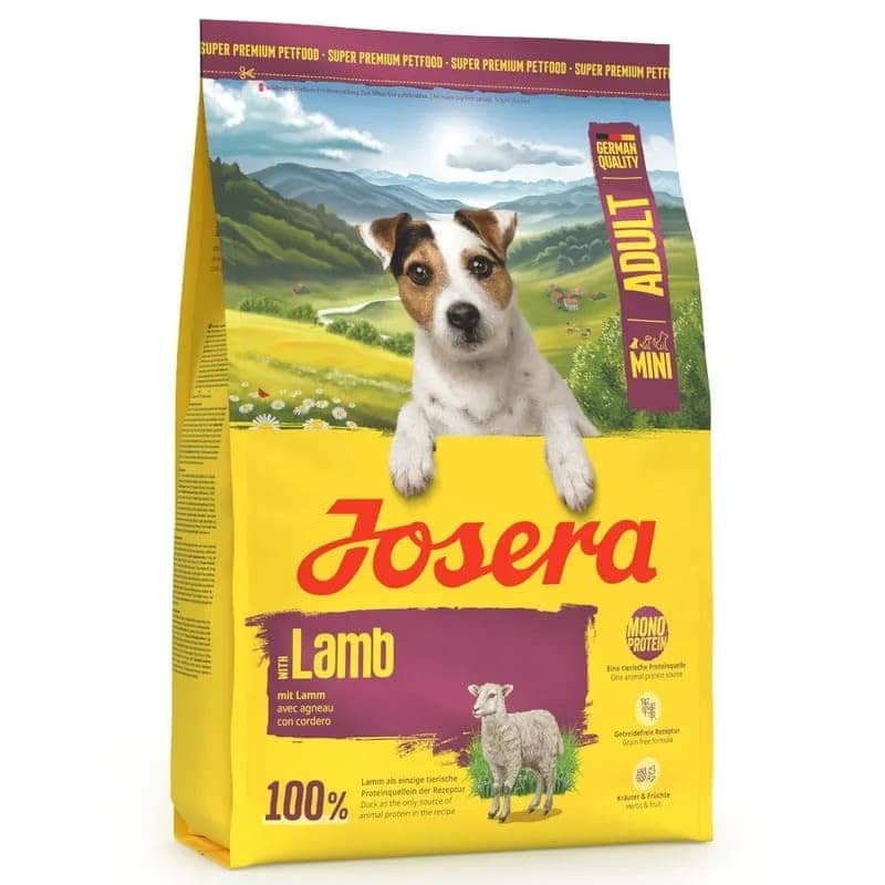 Josera Mini Adult Lamb sausā suņu barība mazajām šķirnēm bezgraudu ar jēru 3 kg